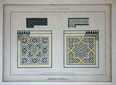 Link to Salas de los Embajadores Alhambra Print 22England, c. 1844 Product