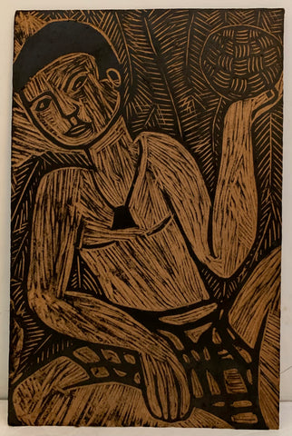 Link to  Man With a Ball WoodblockBrazil, c. 1964  Product
