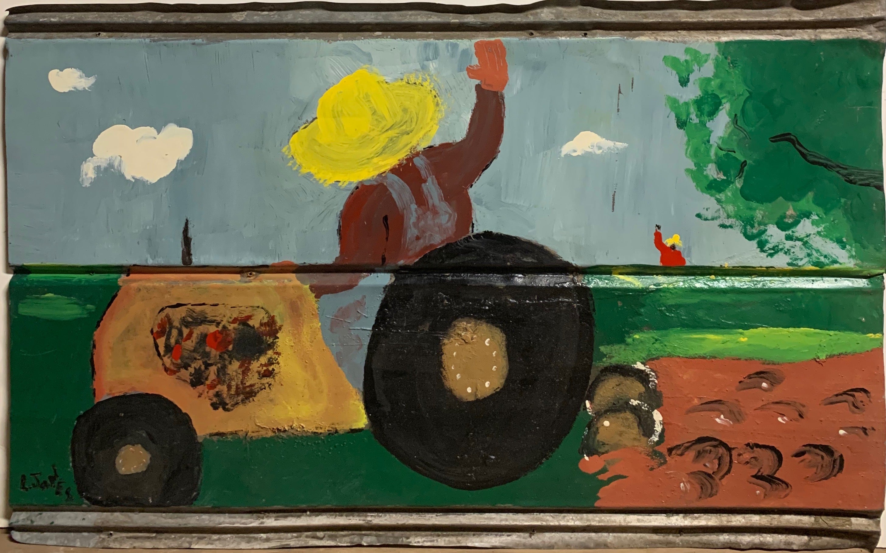 Waving on a Tractor #178