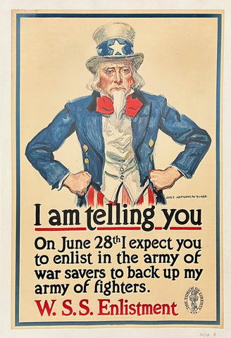 Link to  Uncle Sam "I am telling you" PosterUSA, 1918  Product