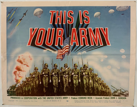 Link to  This Is Your Army PosterU.S.A FILM, 1954  Product