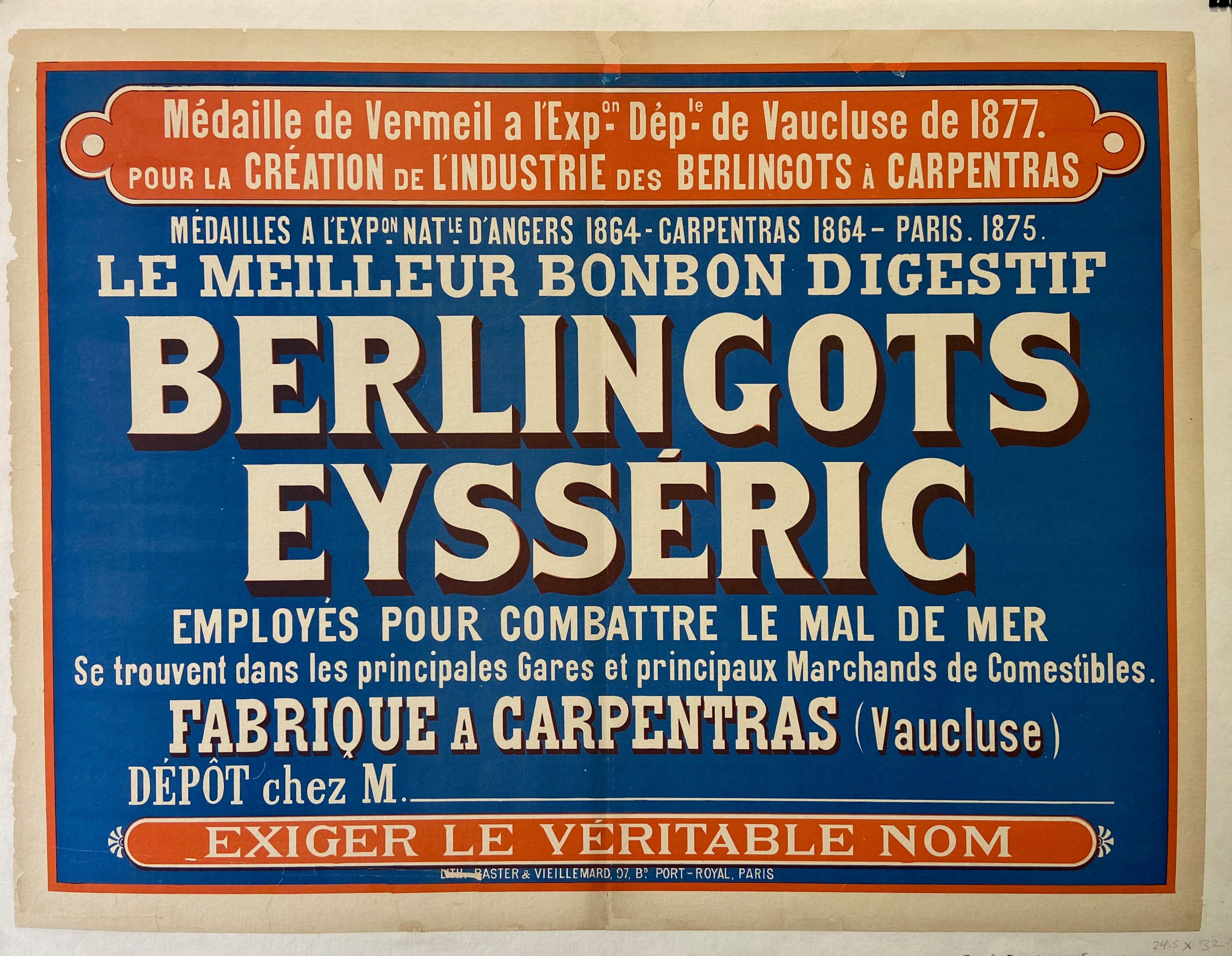 Poster advertising medicinal hard candies