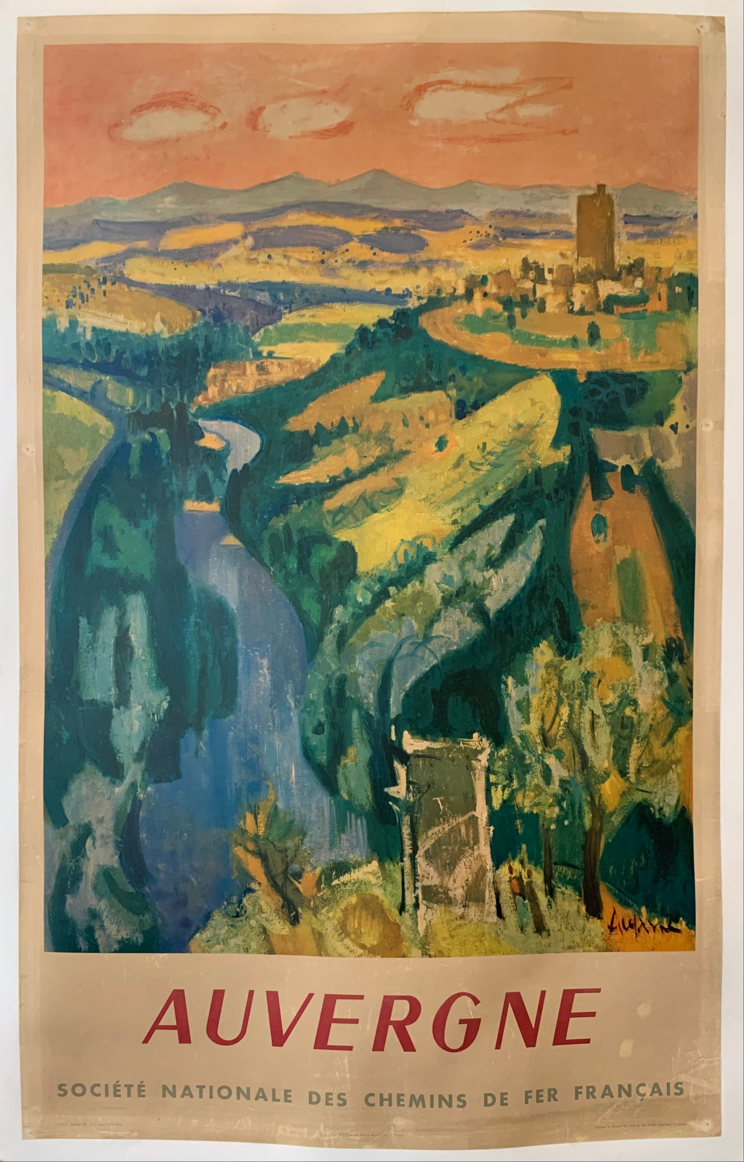 Auvergne Travel Poster ✓