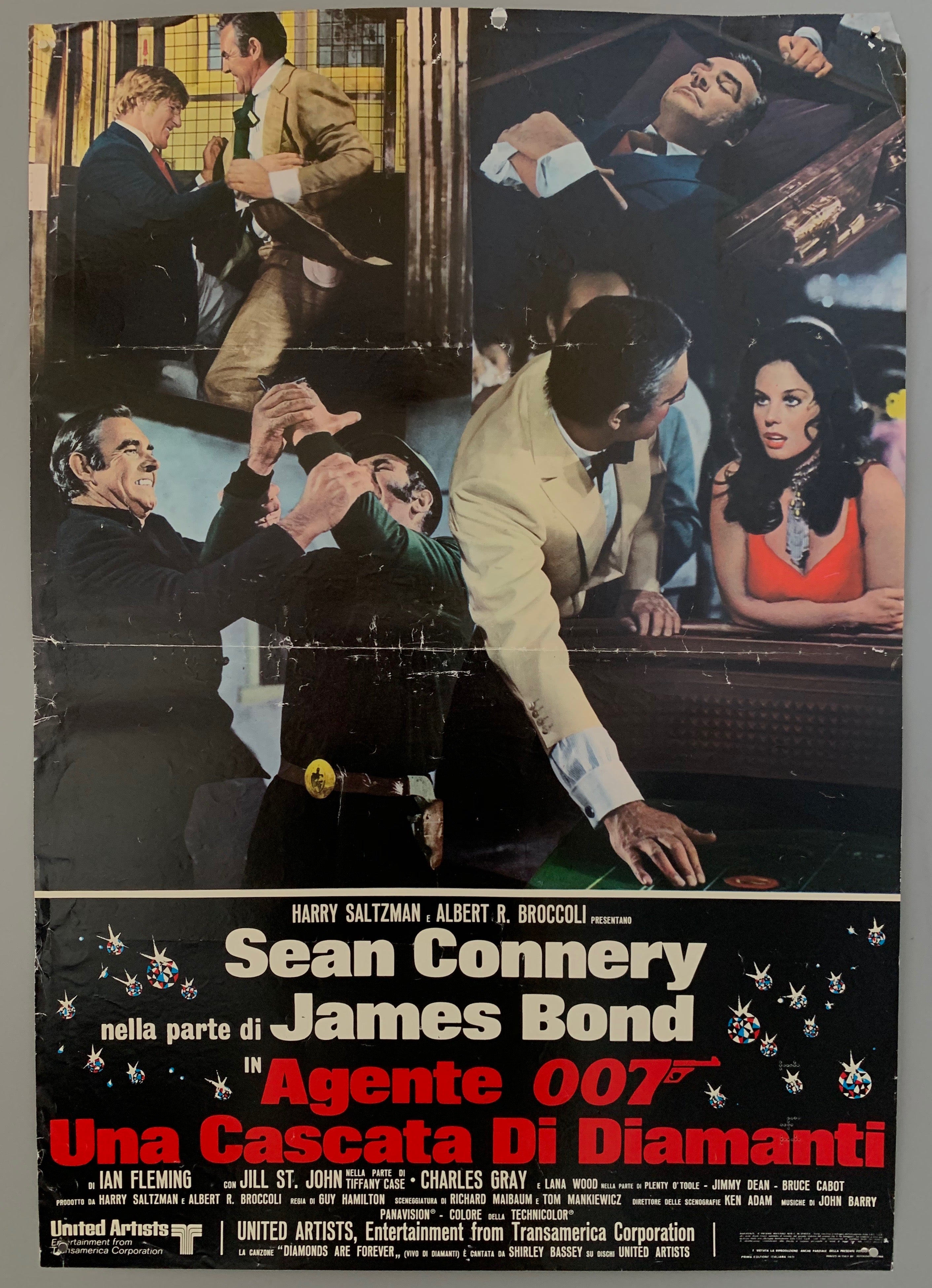 Agente 007: Una Cascata Di Diamanti Film Poster