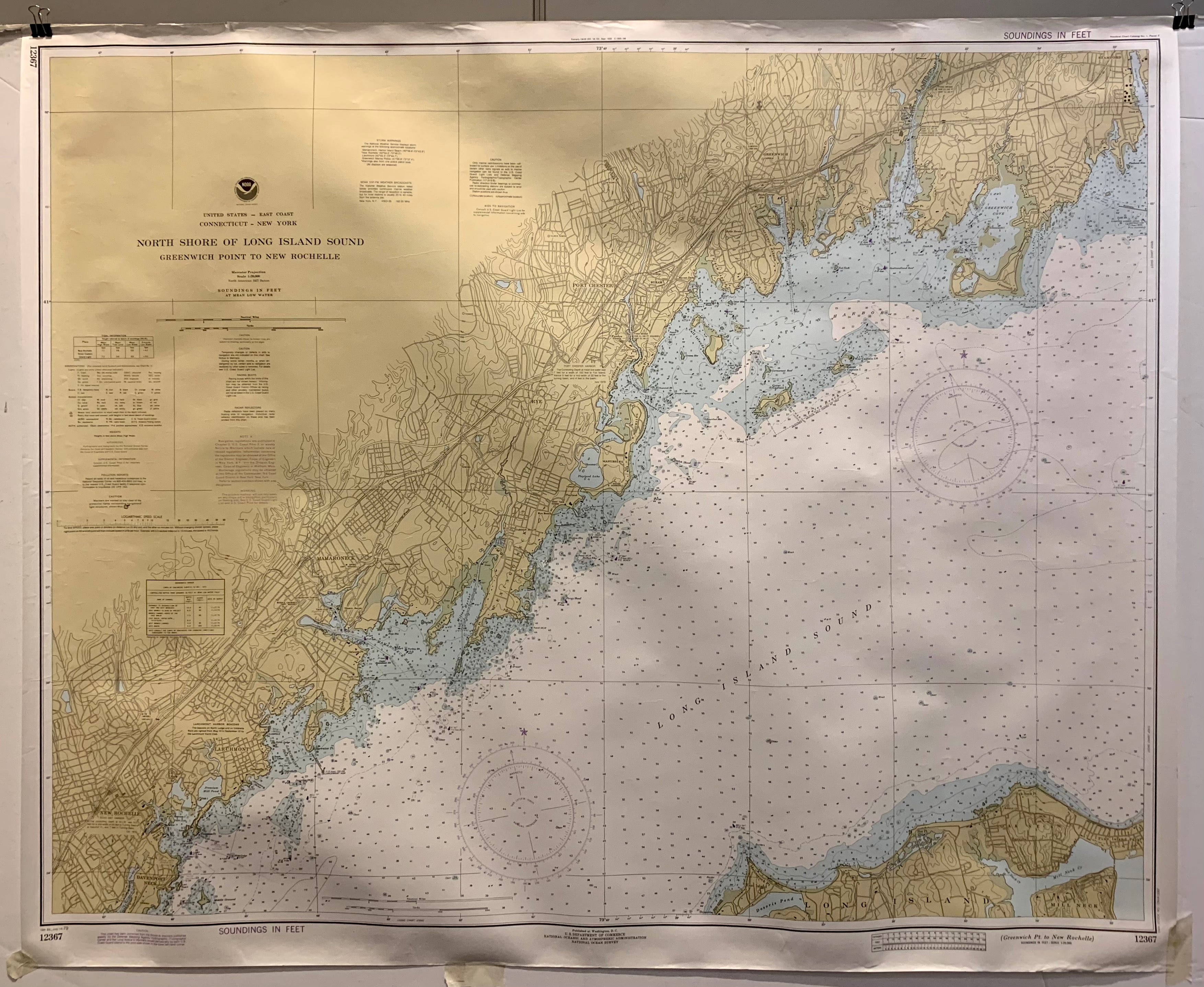 NOAA North Shore of Long Island Sound Map
