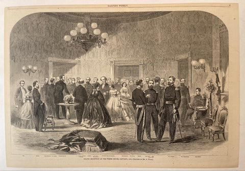 Link to Harper's Weekly 'Grand Reception at the White House'U.S.A., 1862 Product