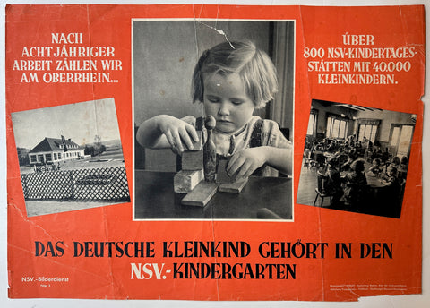Link to  NSV Kindergarten Propaganda PosterGermany, c. 1940  Product