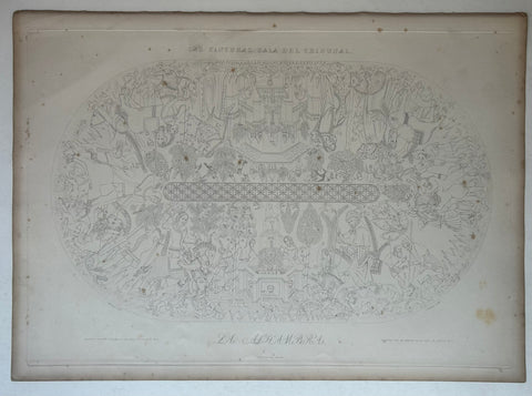 Link to Ceiling of the Sala del Tribunal Alhambra Print 3England, c. 1844 Product