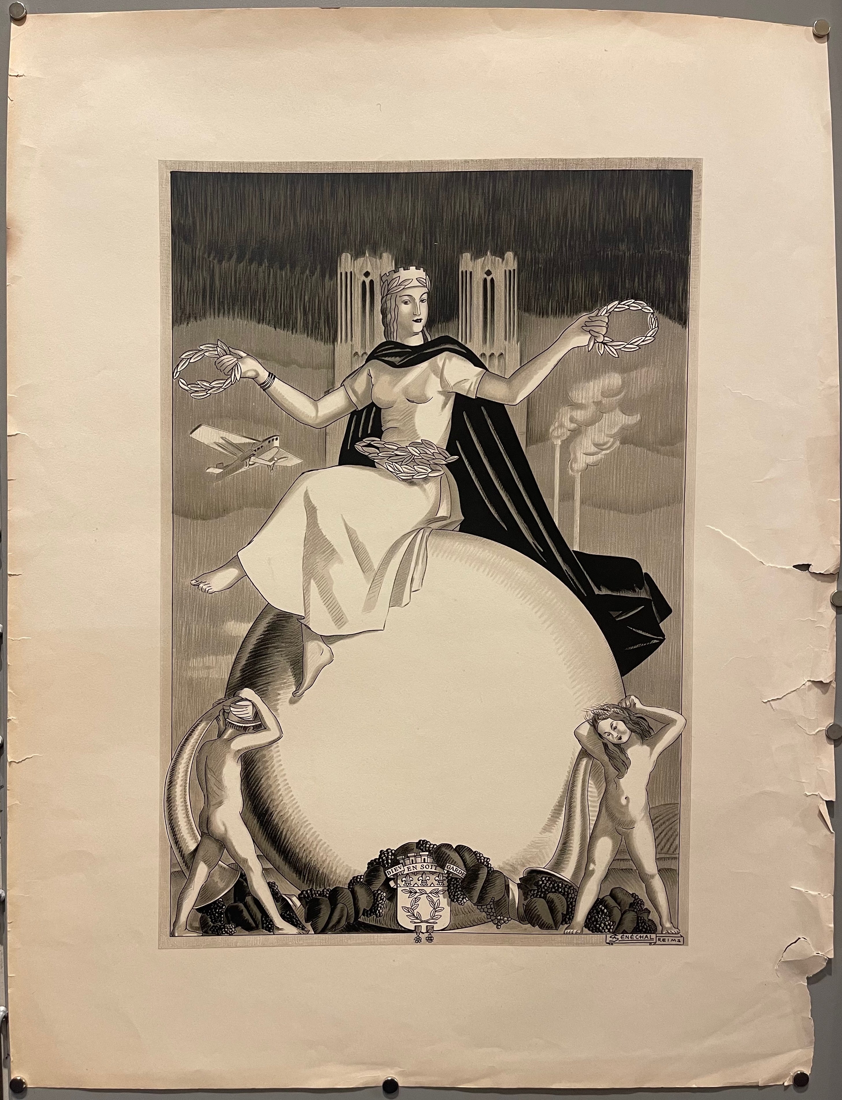 Adrien Senechal 'Reims' Print