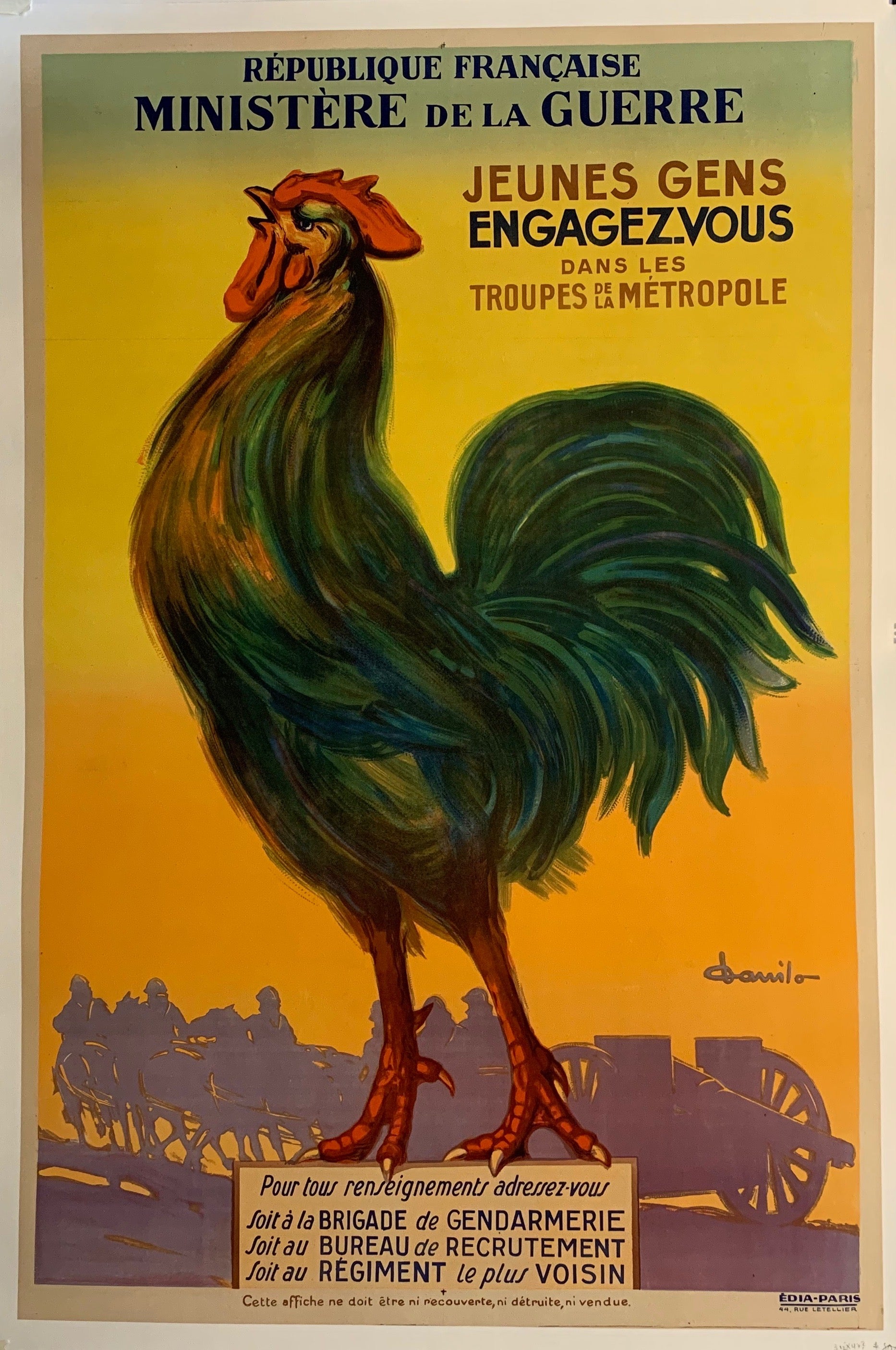 République Française Ministère de la Guerre