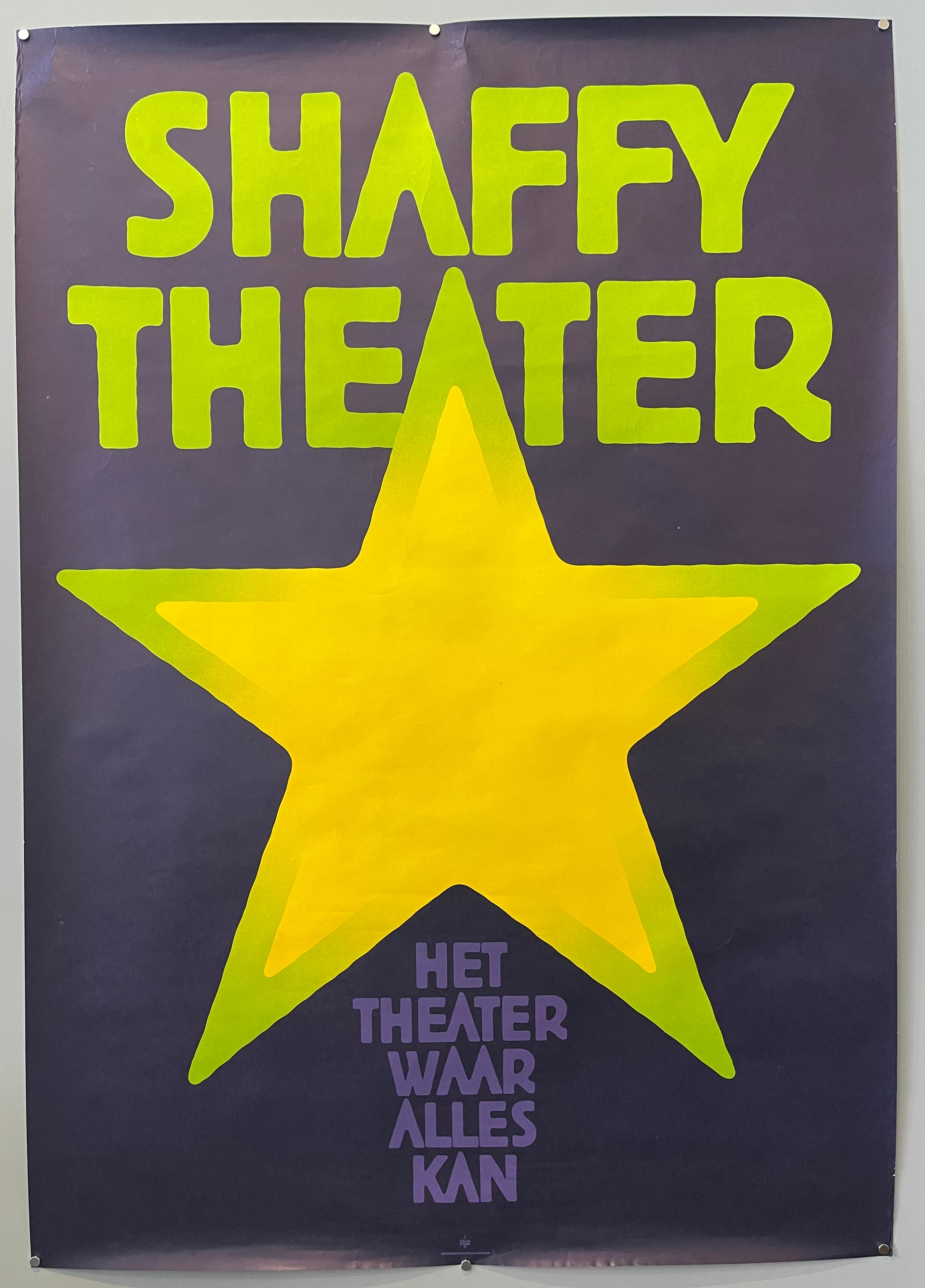 poster of a chartreuse and yellow star