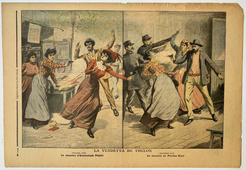 Link to  Le Petit Journal - "La Vendetta de Toulon"France, C. 1900  Product