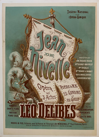 Link to Jean de Nivelle Opera en 3 Actes - Leo DelibesFrance, C. 1900 Product
