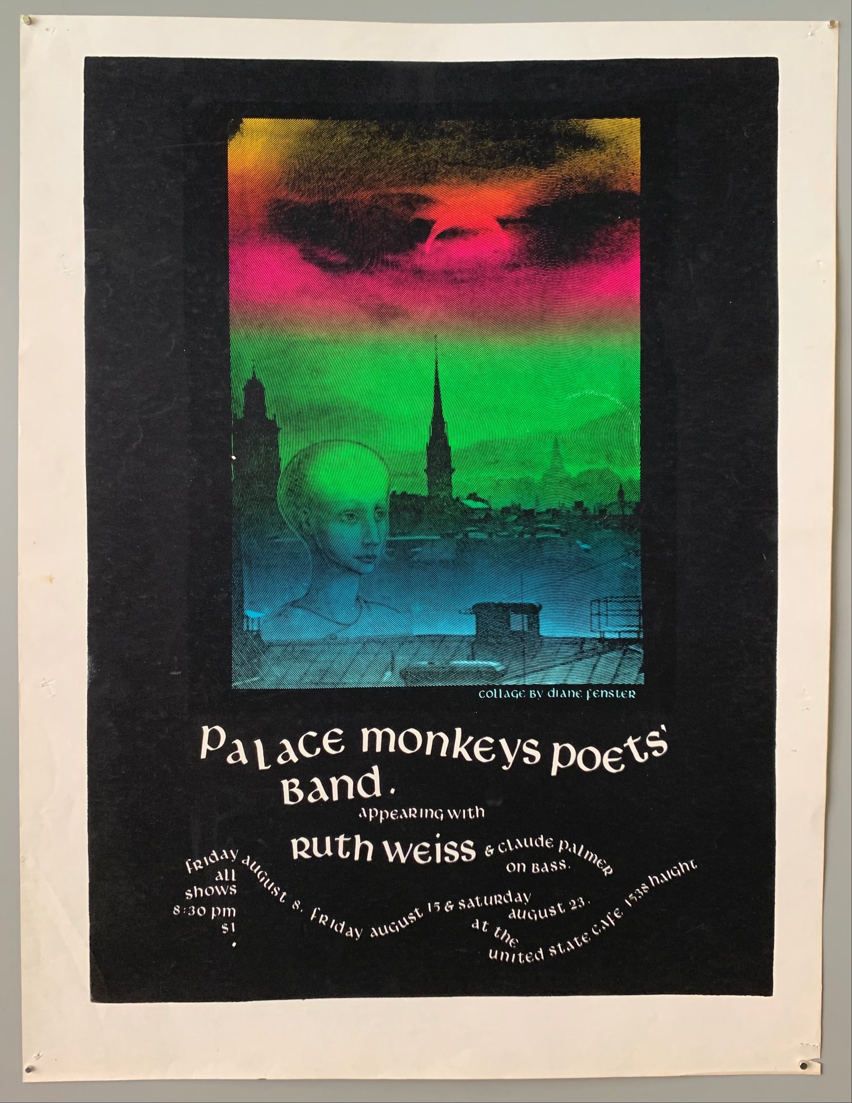 Palace Monkeys Poets' Band Poster