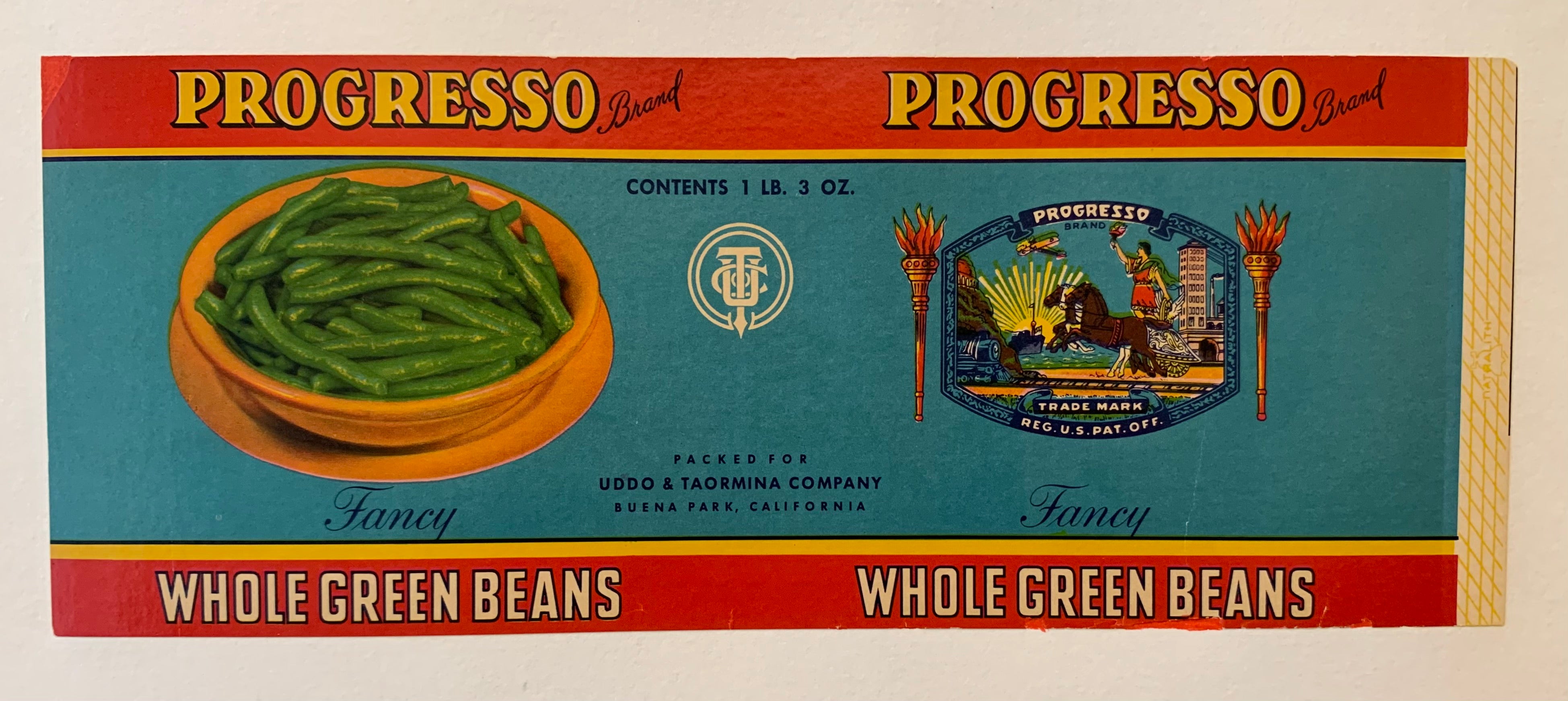 Progresso Beans Can Label
