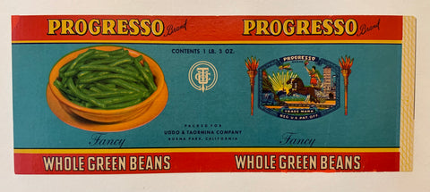 Link to  Progresso Beans Can LabelU.S.A., 1930  Product