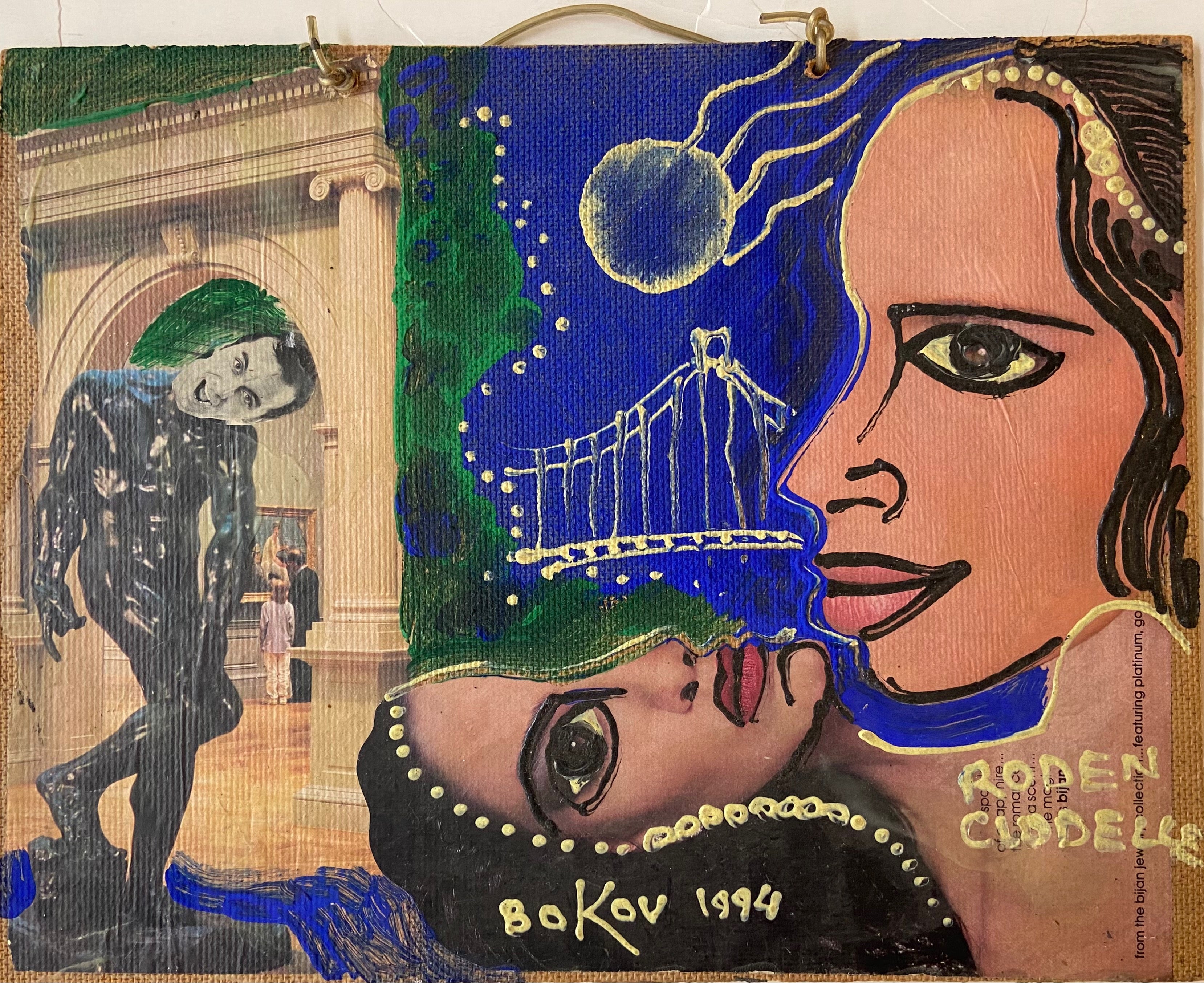 Konstantin Bokov mixed media work of the city