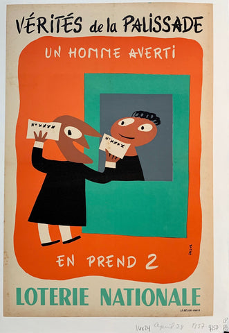 Link to Loterie Nationale - Vérités de la palissadeFrance c. 1960 Product