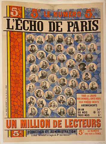 Link to  L'Écho de ParisFrench Poster, c 1895  Product