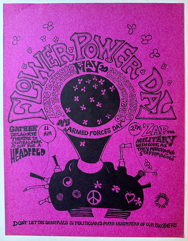 Link to  Flower Power Day Poster, PinkUSA, 1967  Product