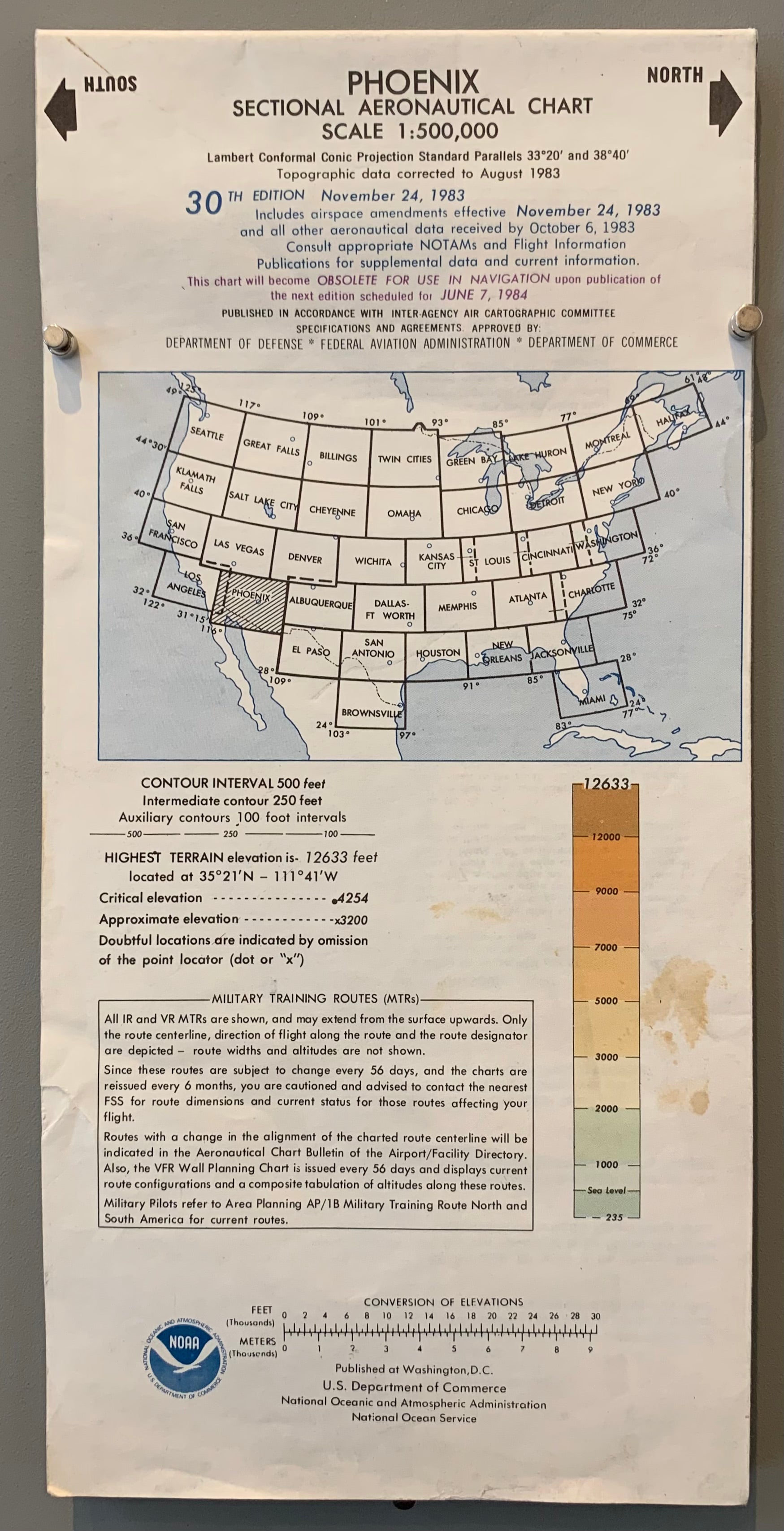 Phoenix Sectional Aeronautical Chart, 30th Edition (Double-Sided)