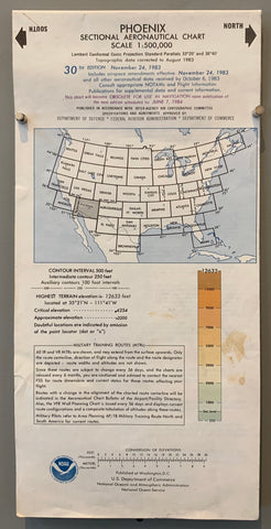 Link to  Phoenix Sectional Aeronautical Chart, 30th Edition (Double-Sided)1983  Product