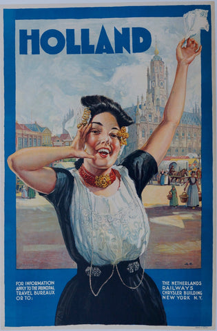 Link to Holland "The Netherlands Railways Chrysler Building"✓Holland, C. 1930 Product