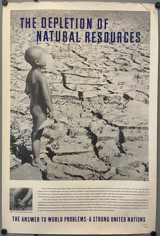 Link to The Depletion of Natural Resources - United Nations PosterU.S.A., c. 1950 Product