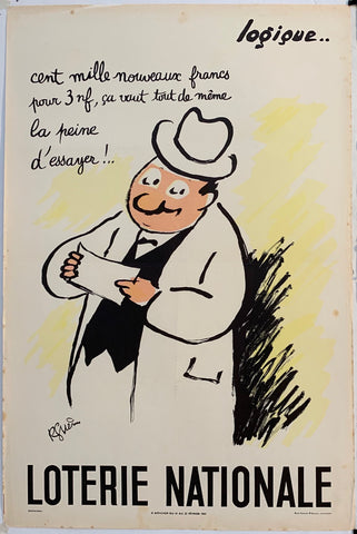 Link to  Loterie Nationale: "It's all worth the same"France, 1963  Product