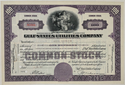 Link to  Gulf States Utilities Company (1)USA, 1947  Product