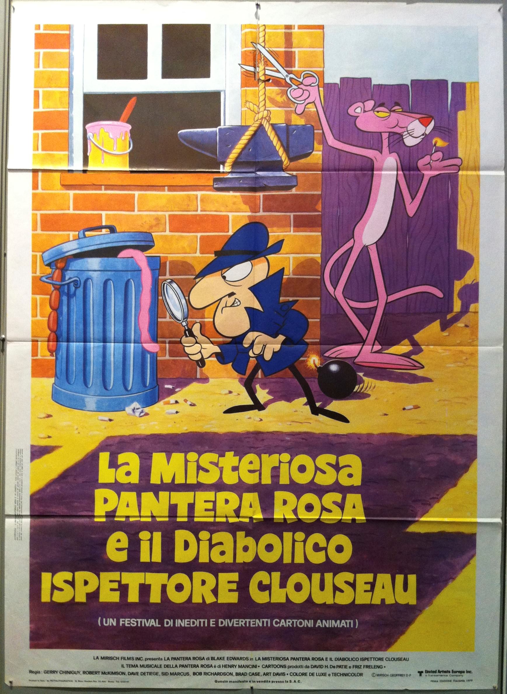 La Misteriosa Pantera Rosa e Il Diabolico Ispettore Clouseau – Poster Museum