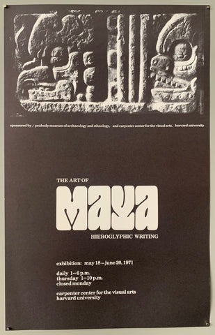 Link to  The Art of Maya Hieroglyphic Writing PosterU.S.A., 1971  Product
