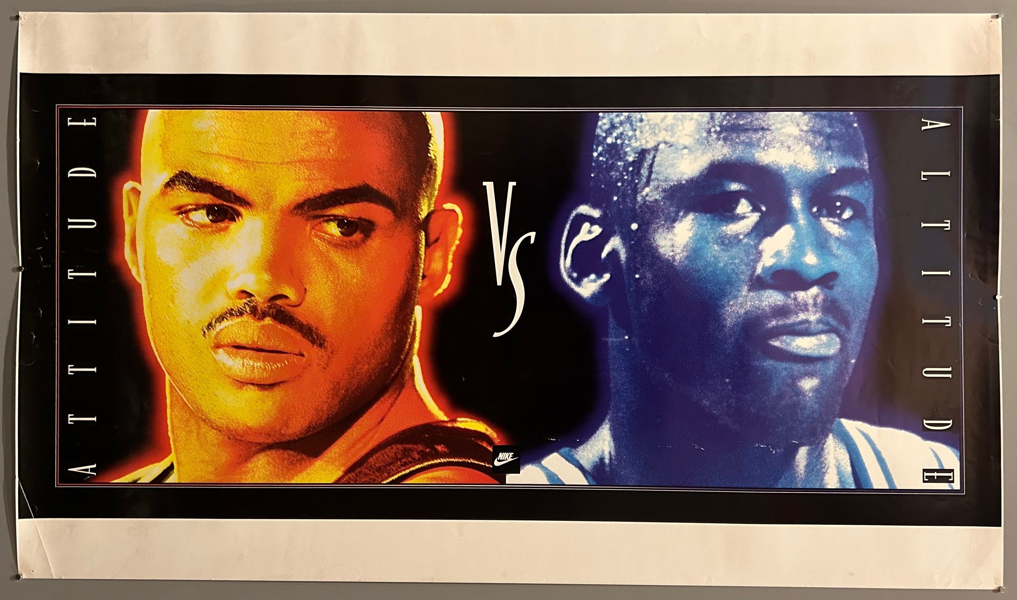 Nike Michael Jordan and Charles Barkley Attitude vs. Altitude Poster