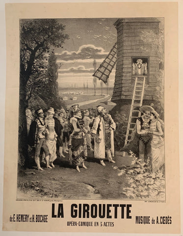 Link to La Girouette - Opera Comique en 3 actes de E Hemery et H Bocage Musique de A CoedesFrance, C. 1895 Product