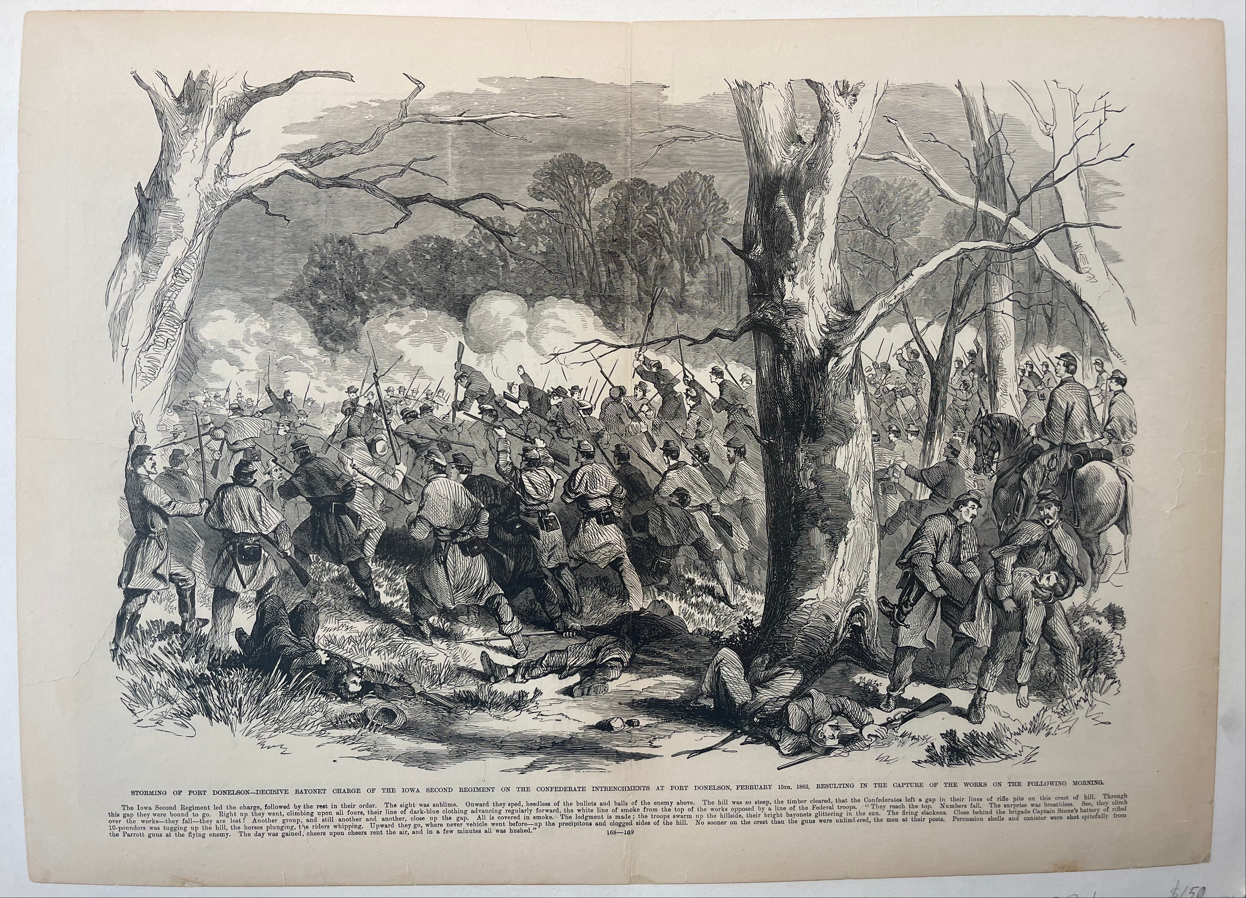 Frank Leslie's 'Storming of Fort Donelson'