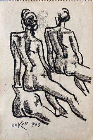 Link to Female Nudes Konstantin Bokov Charcoal DrawingU.S.A, 1989 Product