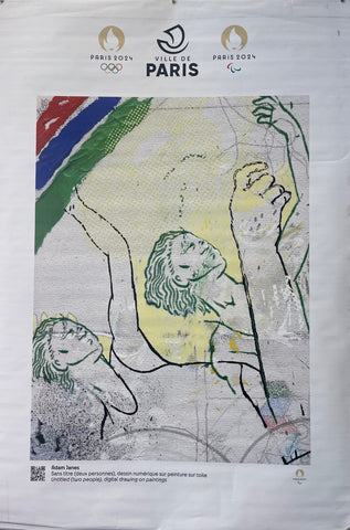 Link to Paris 2024 Cultural Olympiad Two People PosterFrance, 2023 Product