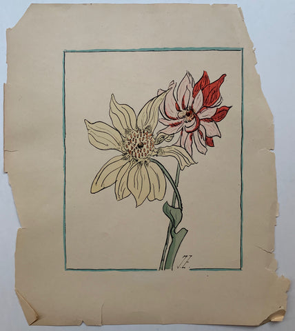 Link to  Sunflowers #01 ✓J.Z, c. 1930  Product