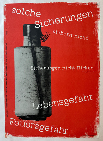 Link to  Sicherungen Nicht Flicken PosterAustria, c. 1930  Product