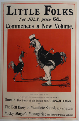 Link to Little Folks for July, Price 6d Commences a New VolumeUSA, C. 1895 Product