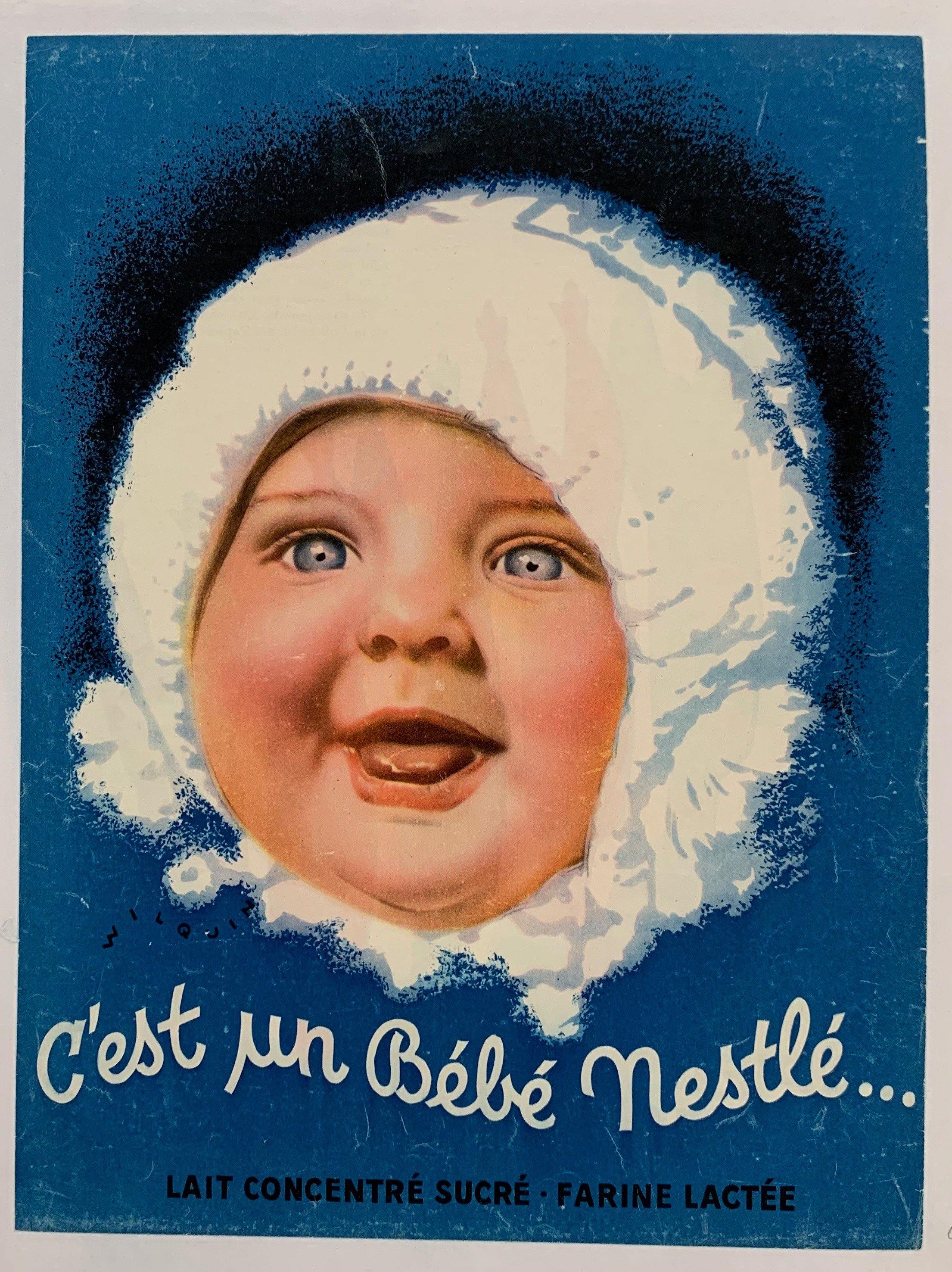 Cest Un Bebe Nestle Lait Concentre Sucre Farine Lactee – Poster Museum