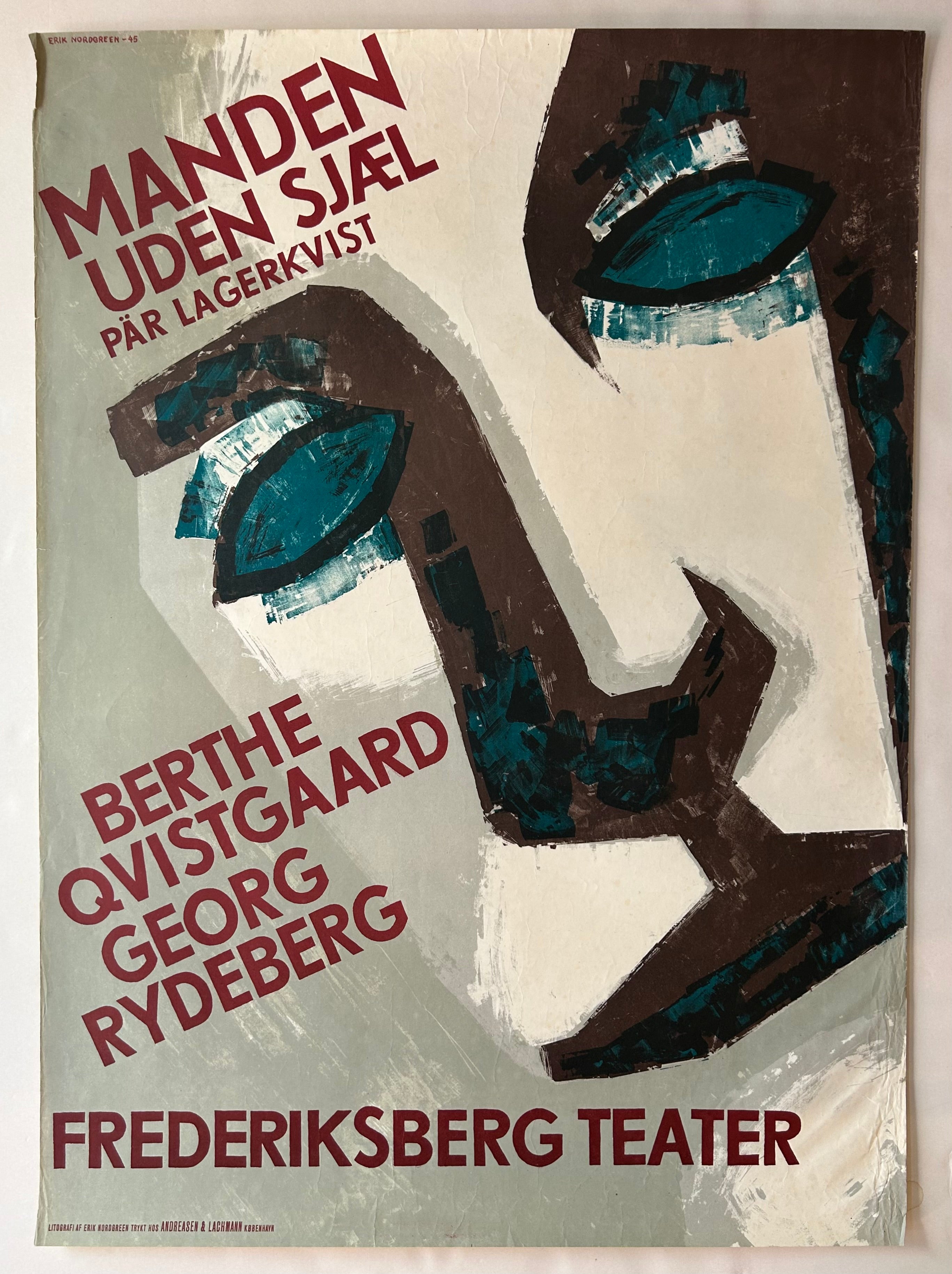 Manden Uden Sjæl pär Lagerkvist  Poster