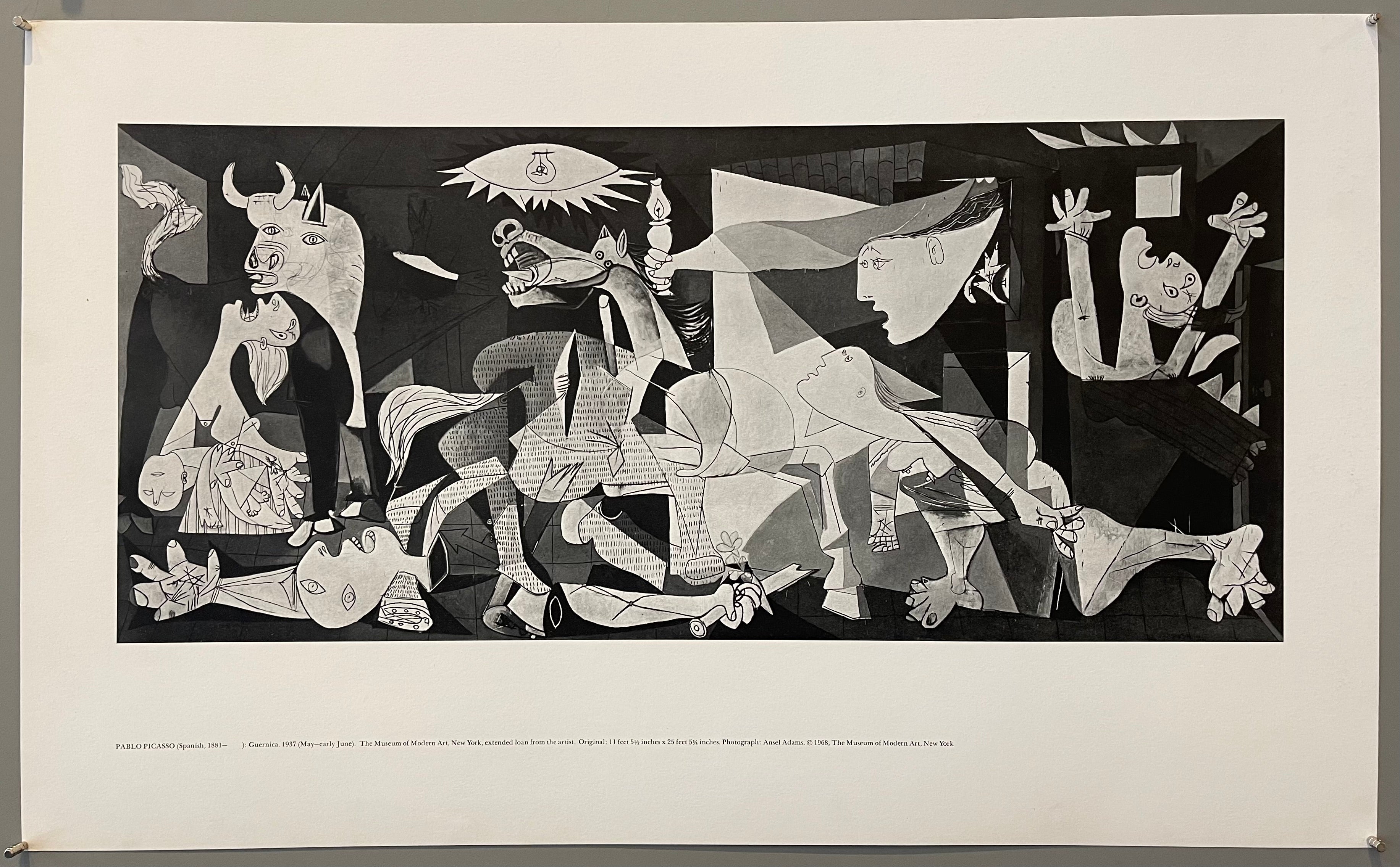 Kurve præsentation Grusom Guernica Pablo Picasso Print – Poster Museum