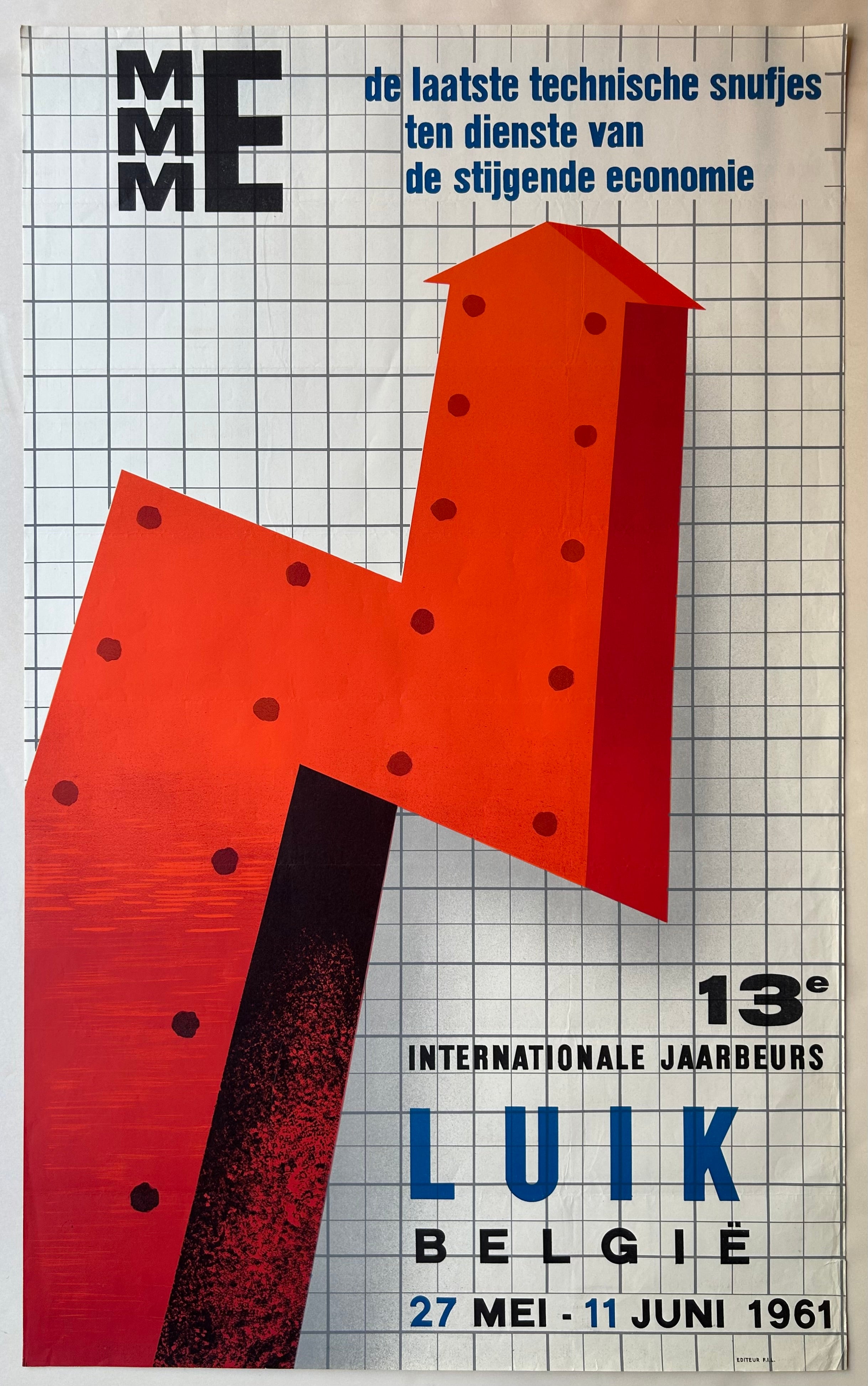 13e Internationale Jaarbeurs Luik Poster