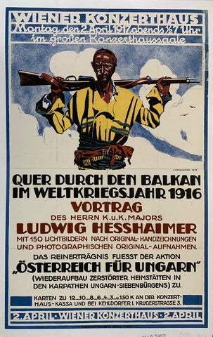 Link to Wiener Konzerthaus Montag den 2 April 1917 abends 1/2 7 Uhr in groben KonzerthaussaaleGermany, 1917 Product