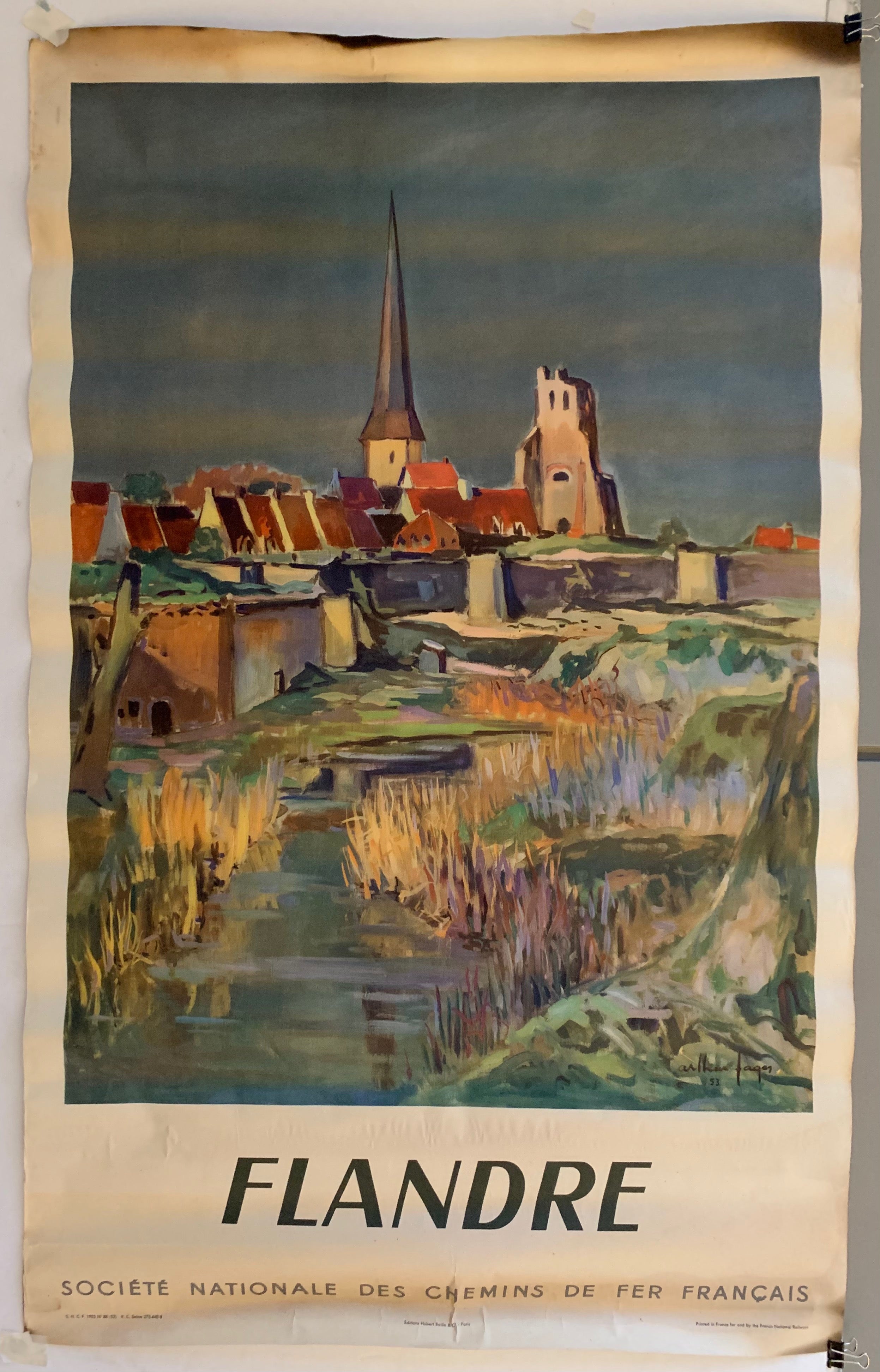 Flandre Travel Poster