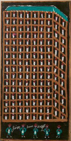 Link to Apartment With Blue Roof #67, Jimmie Lee Sudduth PaintingU.S.A, c. 1995 Product