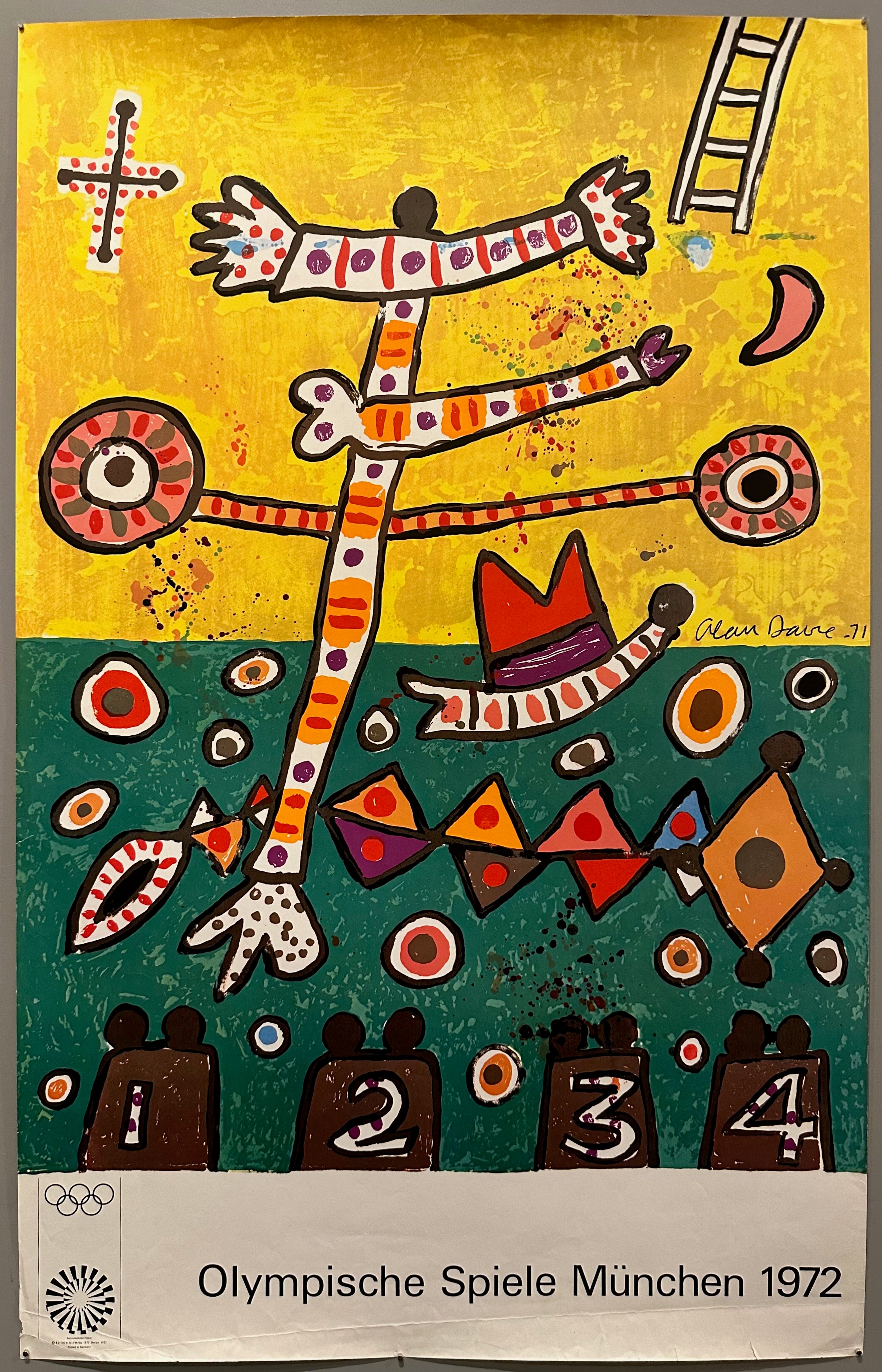 Olympische Spiele München 1972 Davie Poster