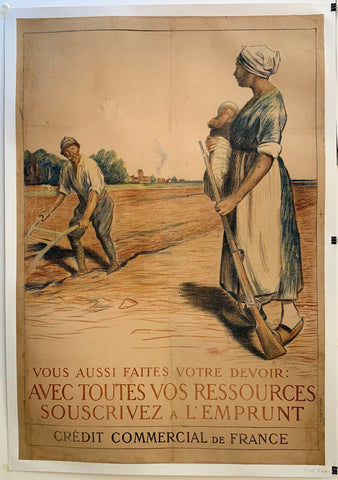 Link to Vous Aussi Faites Votre Devoir: Avec Toutes Vos Ressources Souscrivez A L'EmpruntFrance, C. 1917 Product