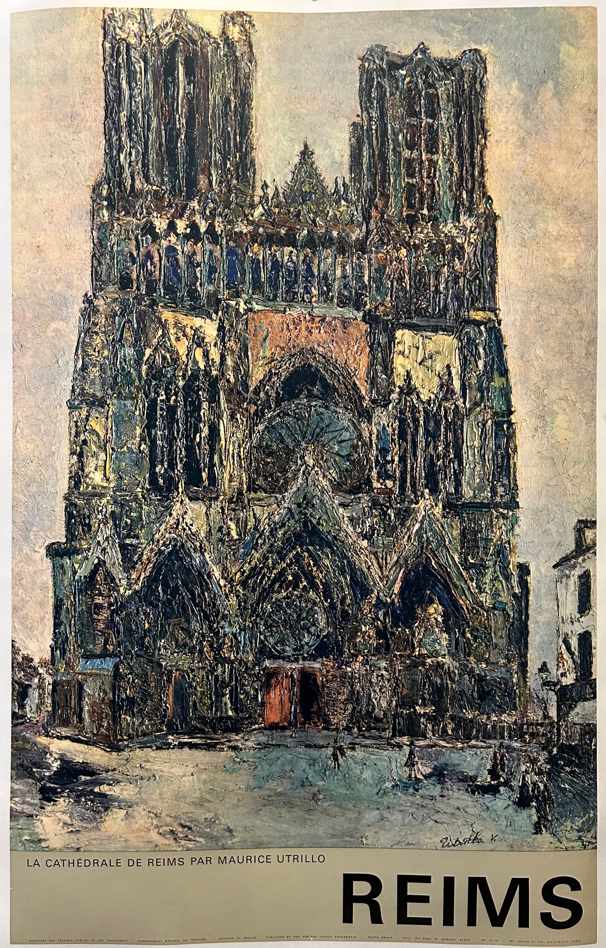 Reims Cathedral Poster ✓